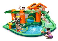 مرکز بازی گرمسیری Jump Castle / Inflatable Water Slide برای کودکان در تابستان