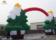 Green Color CE نایلون شاد کریسمس با شکاف قوس بادی برای تزئین بابانوئل Xmas 11m