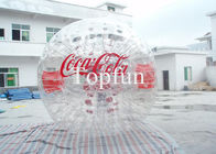 PVC / TPU توربوشور توپ Zorb، Inflatable Touch Advertising Logo Bubble Soccer