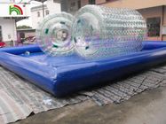 شفاف آب قابل انعطاف PVC اسباب بازی نورد برای دریا / دریاچه / استخر شنا
