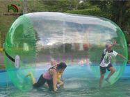 PVC / TPU شفاف Inflatable Water اسباب بازی / آب غلتکی آب برای استفاده از اجاره
